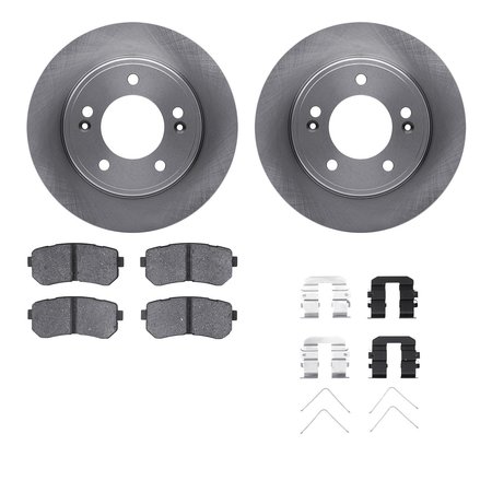 DYNAMIC FRICTION CO 6512-03324, Rotors with 5000 Advanced Brake Pads includes Hardware 6512-03324
